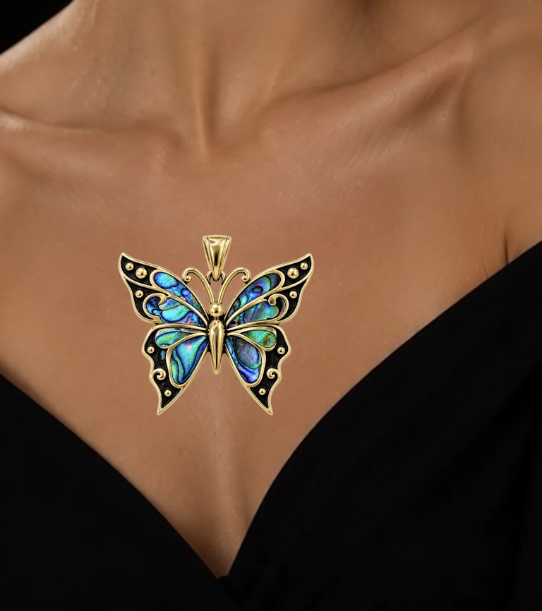Butterfly worn