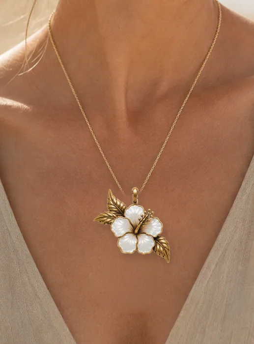 Hibiscus worn