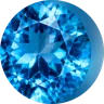 Heart-cut Swiss blue topaz